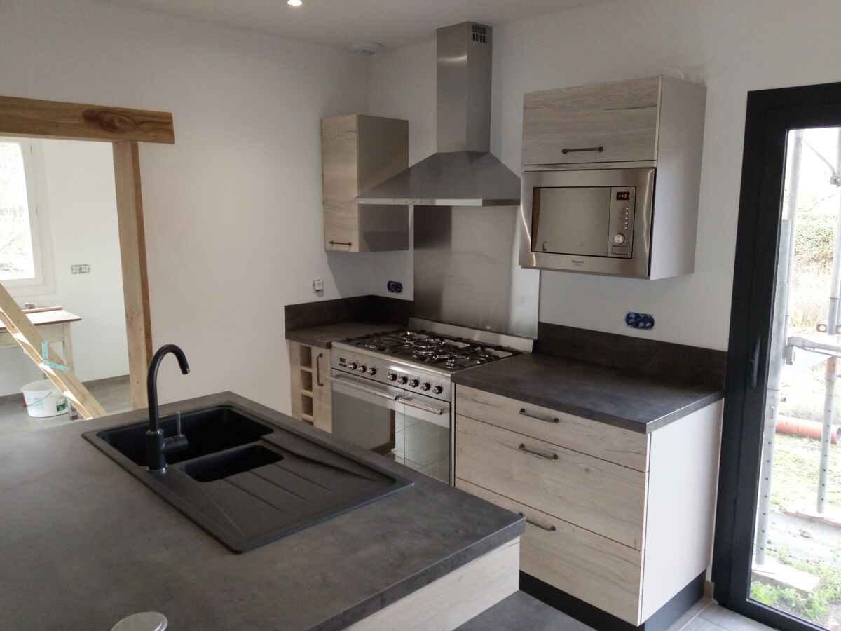 Rénovation cuisine équipée sur mesure Label Havana Oak