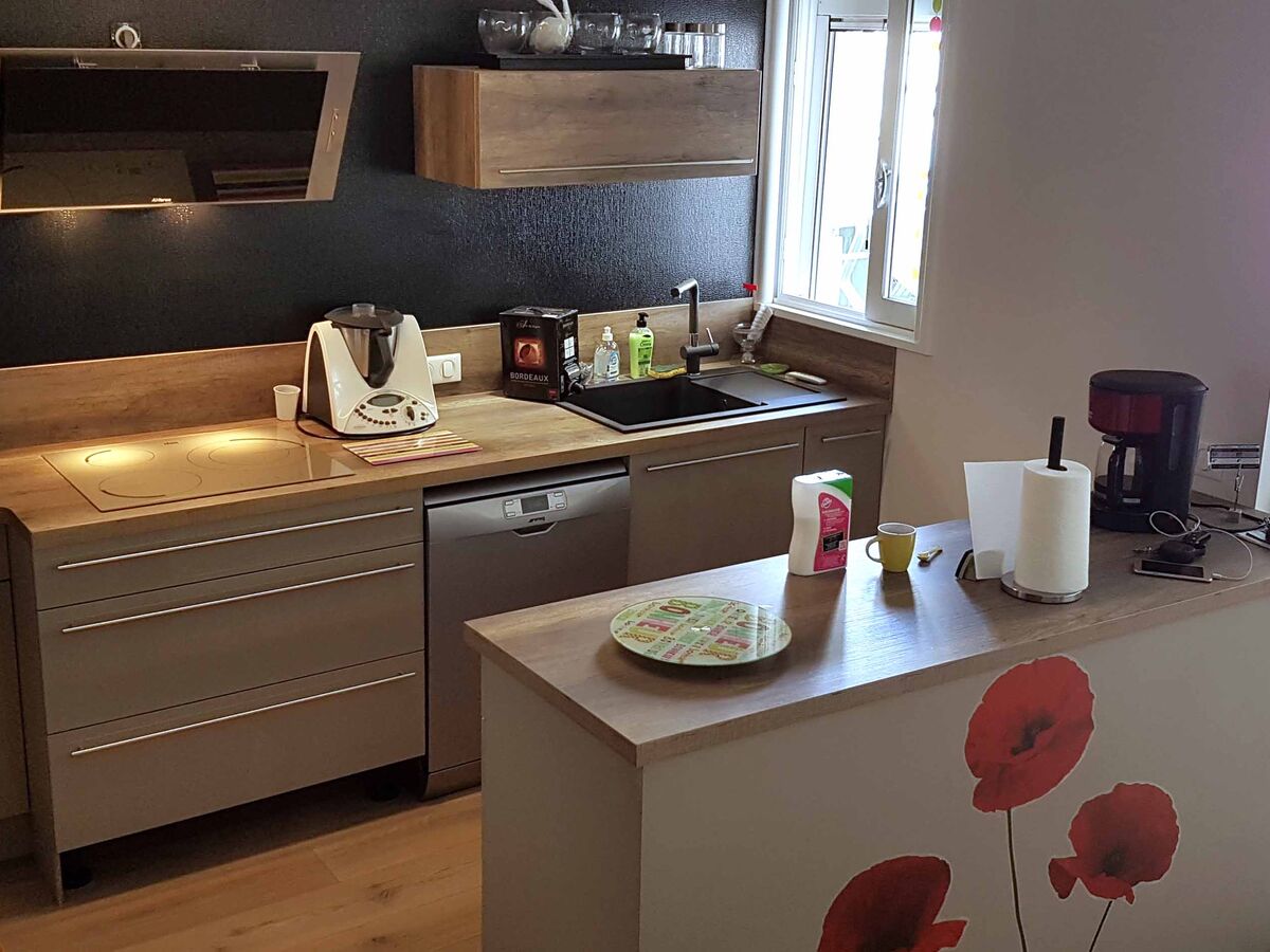 Rénovation cuisine sur mesure Light + Pannacotta Majestic brillant