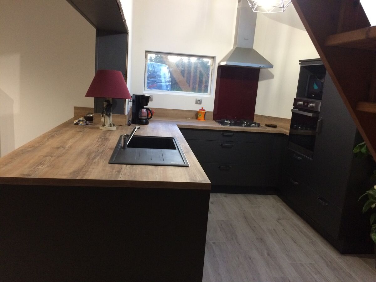 Rénovation cuisine équipée sur mesure Label Métal Brossé