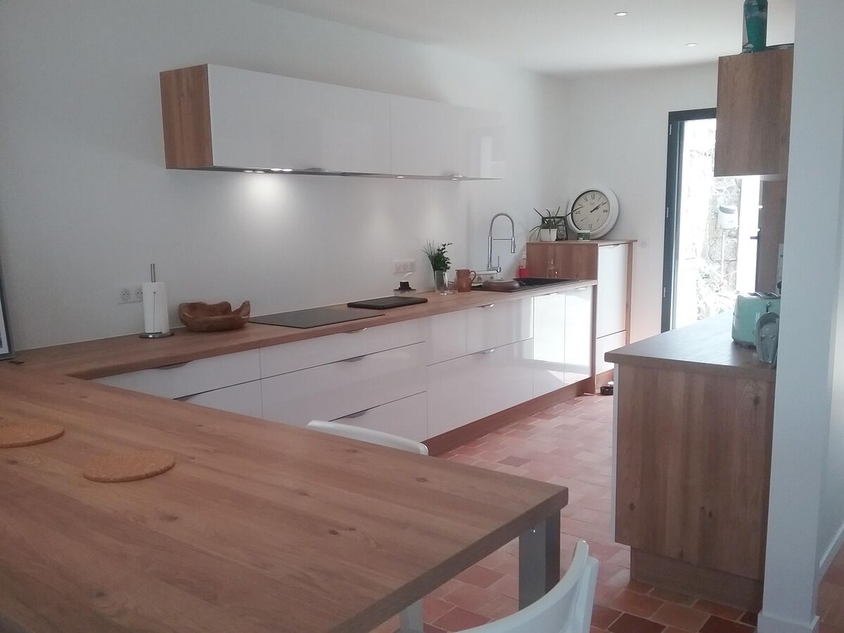 Cuisine avant-après sur mesure Light Blanc Brillant