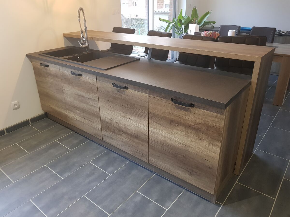 Cuisine avant-après sur mesure Trend Winoka