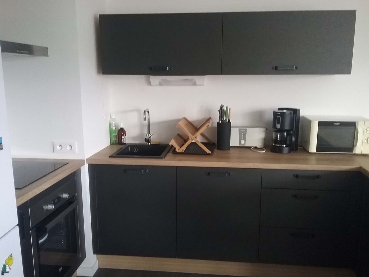 Rénovation cuisine équipée sur mesure Label Métal Brossé