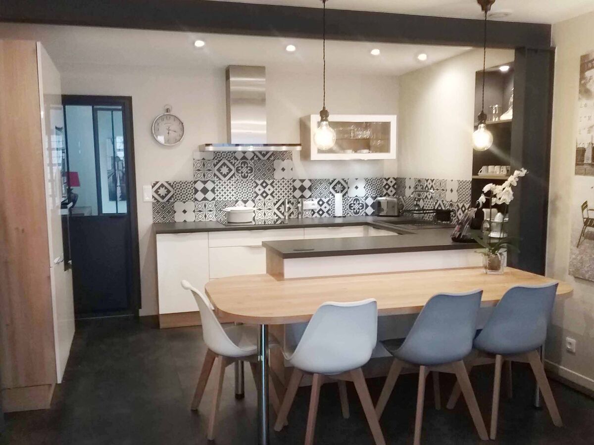 Cuisine équipée sur mesure Light Blanc brillant