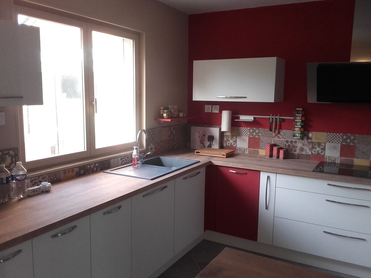 Cuisine avant-après sur mesure Trend Blanc Mat