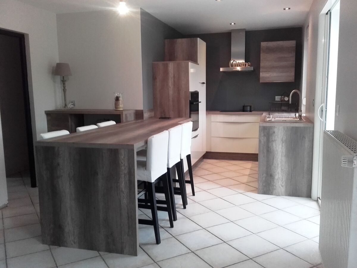 Cuisine équipée sur mesure Light Blanc brillant et Trend + Winoka