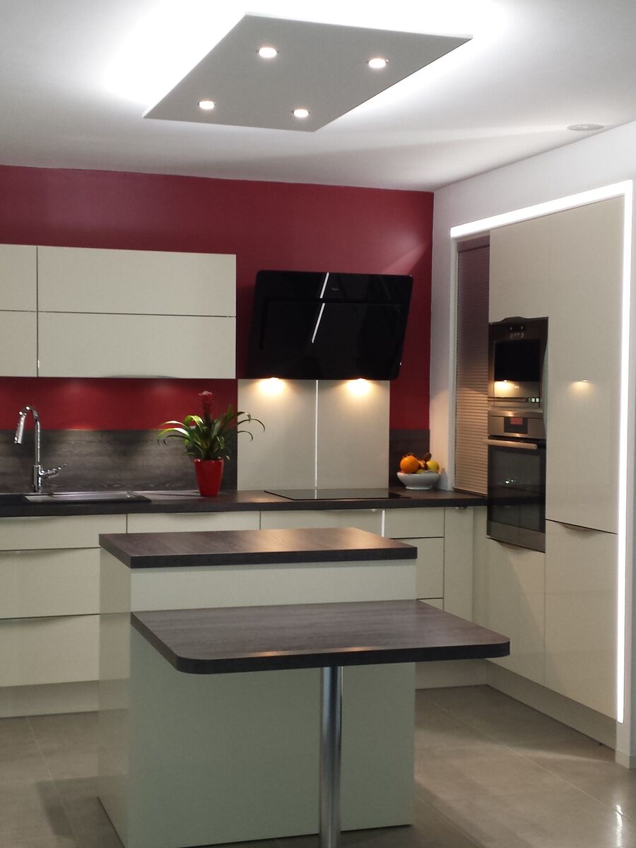 Cuisine équipée sur mesure Light Blanc brillant