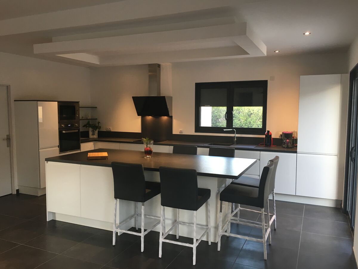 Cuisine équipée sur mesure Pure Brillant Blanc Brillant