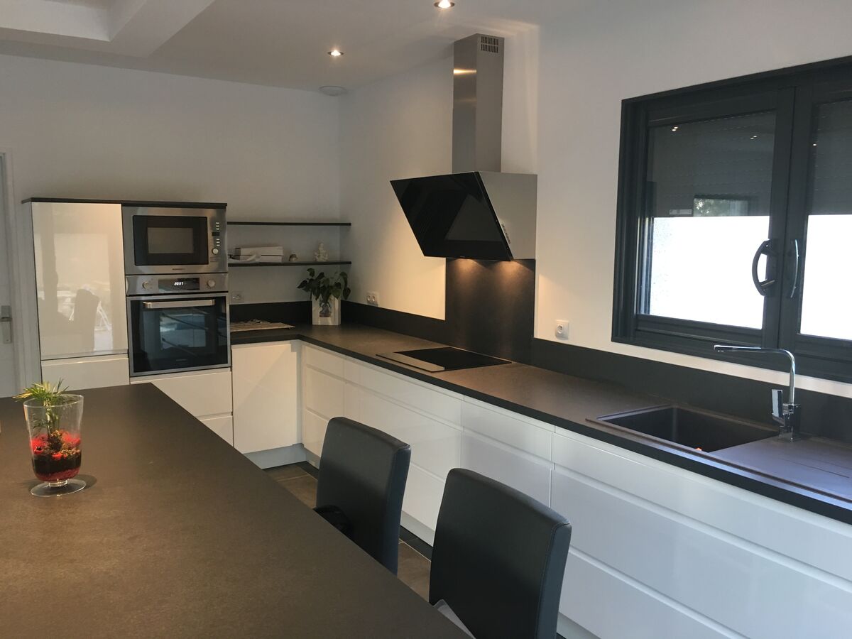 Rénovation cuisine sur mesure Pure Brillant Blanc Brillant