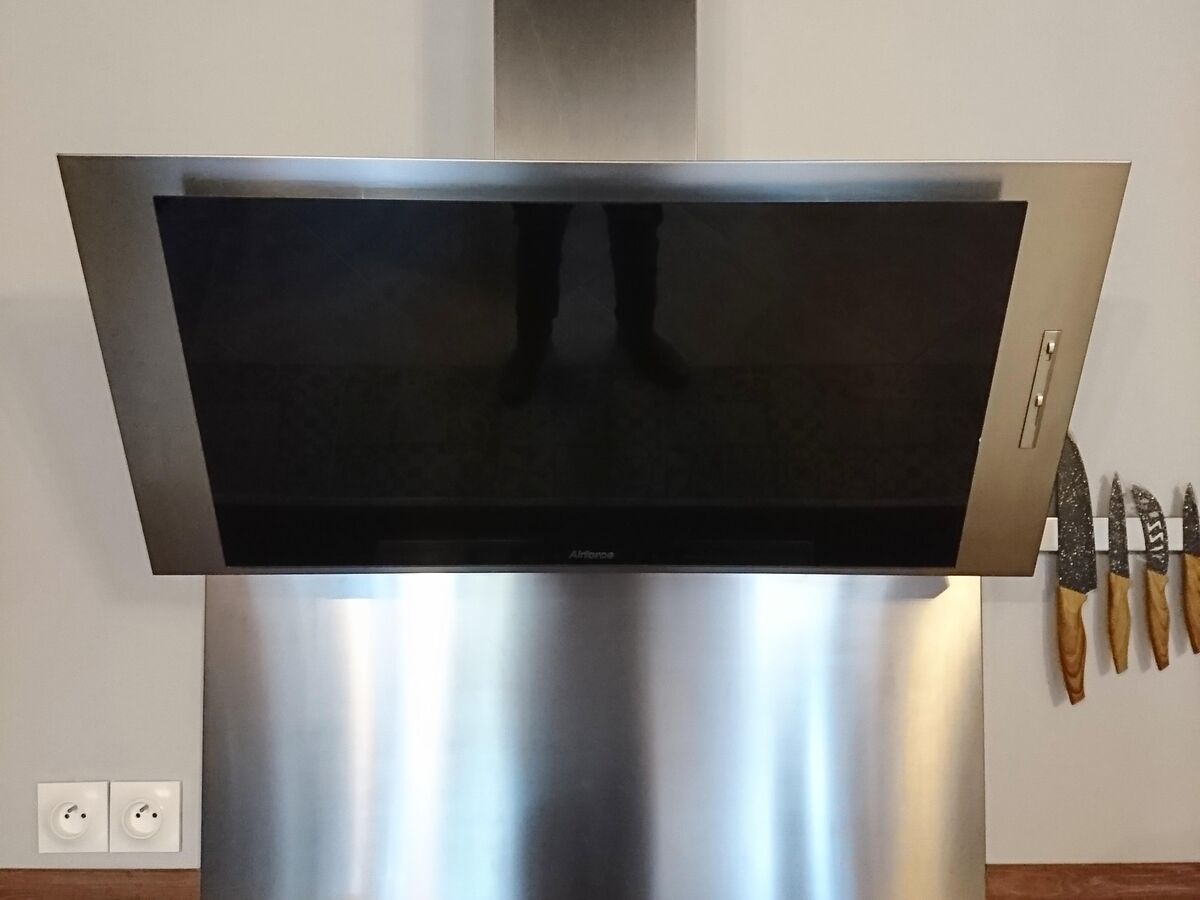 Cuisine avant-après sur mesure Trend Béton Clair et Chêne Honey