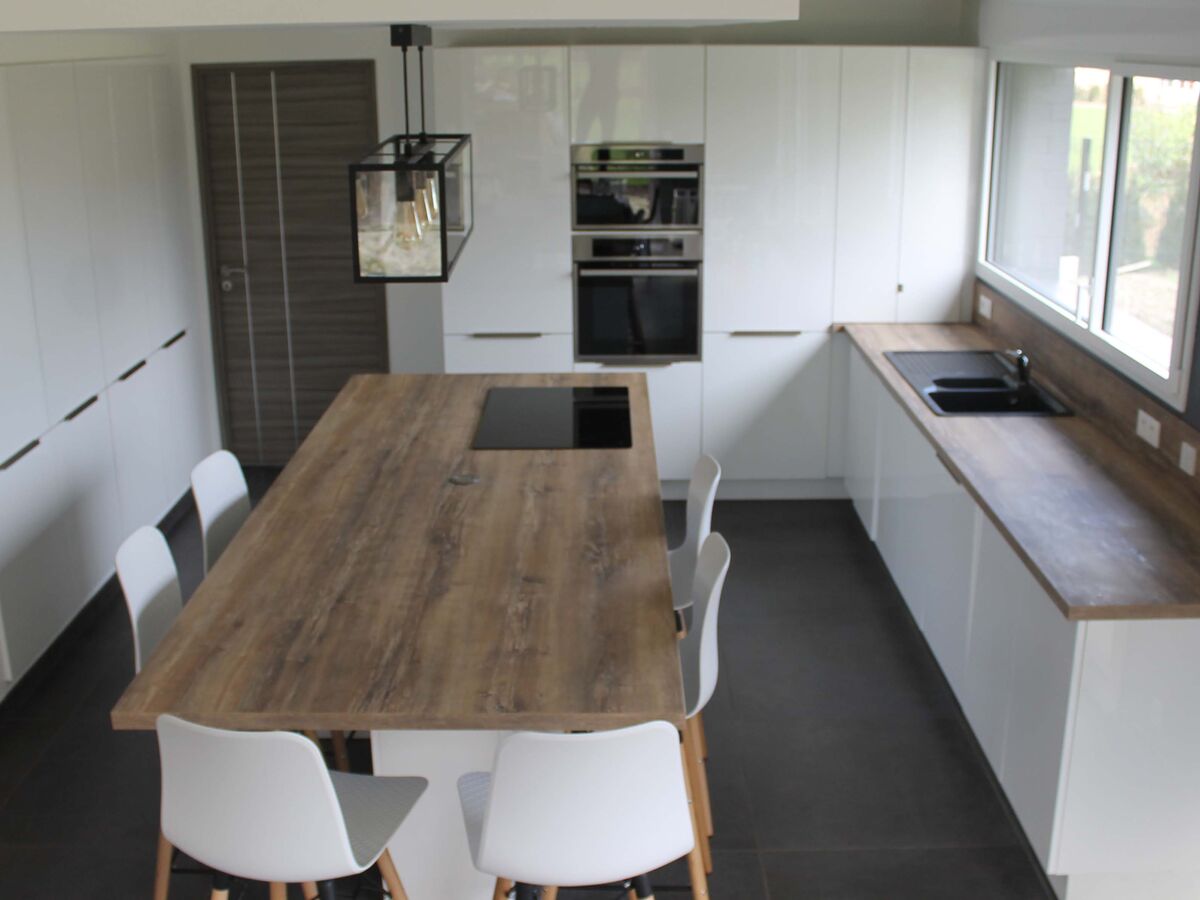 Rénovation cuisine équipée sur mesure Light Blanc Brillant