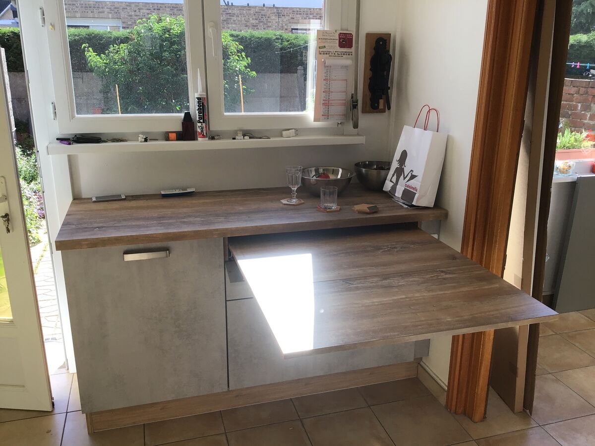 Cuisine équipée sur mesure Trend Béton Clair