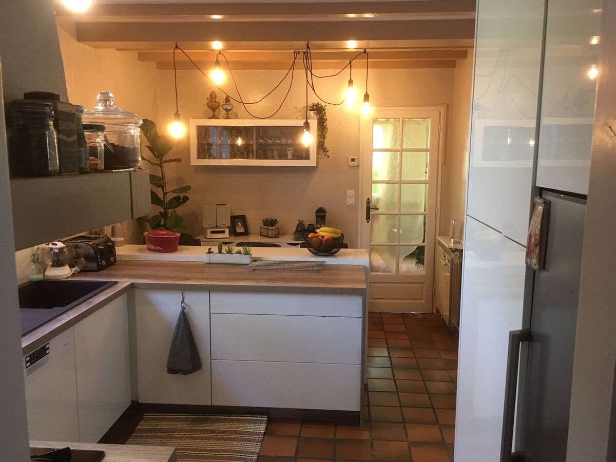 Cuisine avant-après sur mesure Light Blanc Brillant