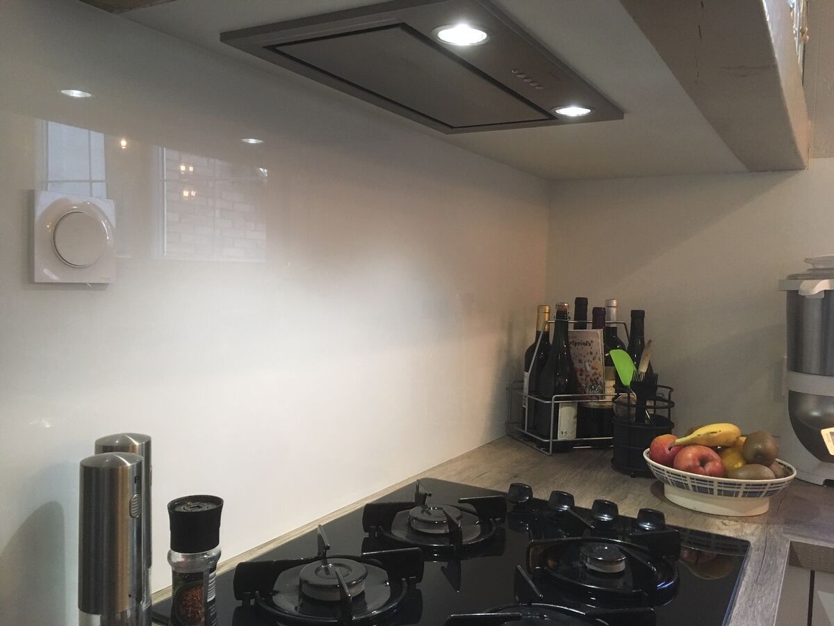 Cuisine avant-après sur mesure Light Blanc Brillant