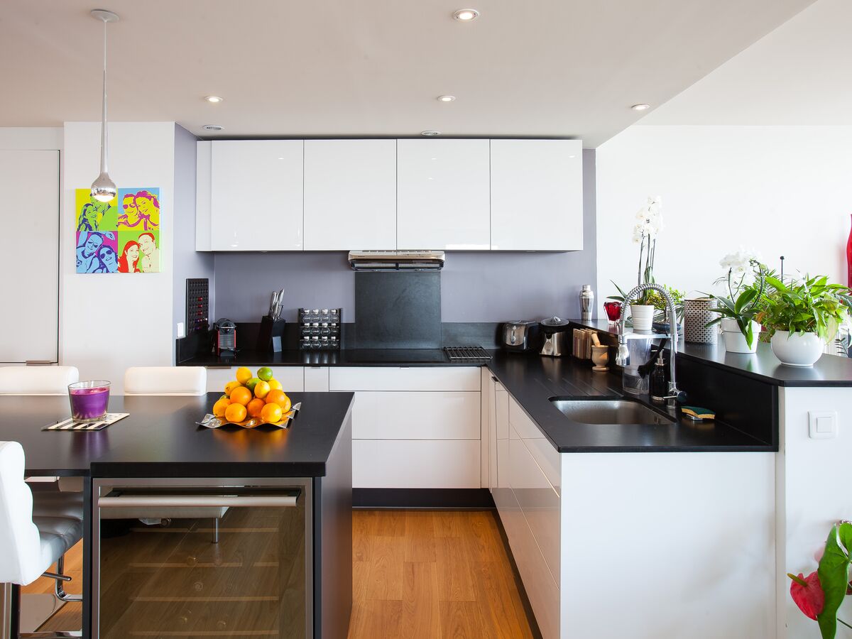 Rénovation cuisine sur mesure Pure Brillant Blanc Brillant