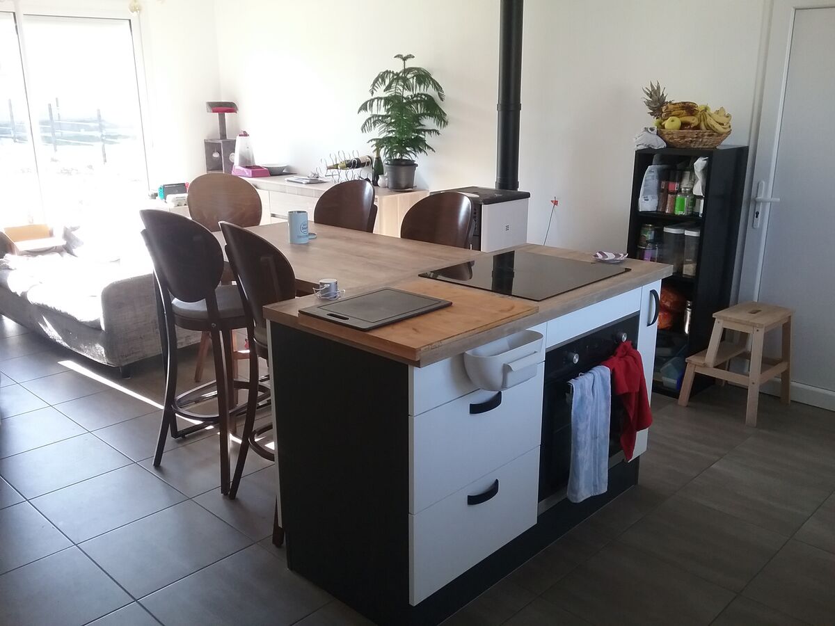 Cuisine équipée sur mesure Light Blanc Brillant