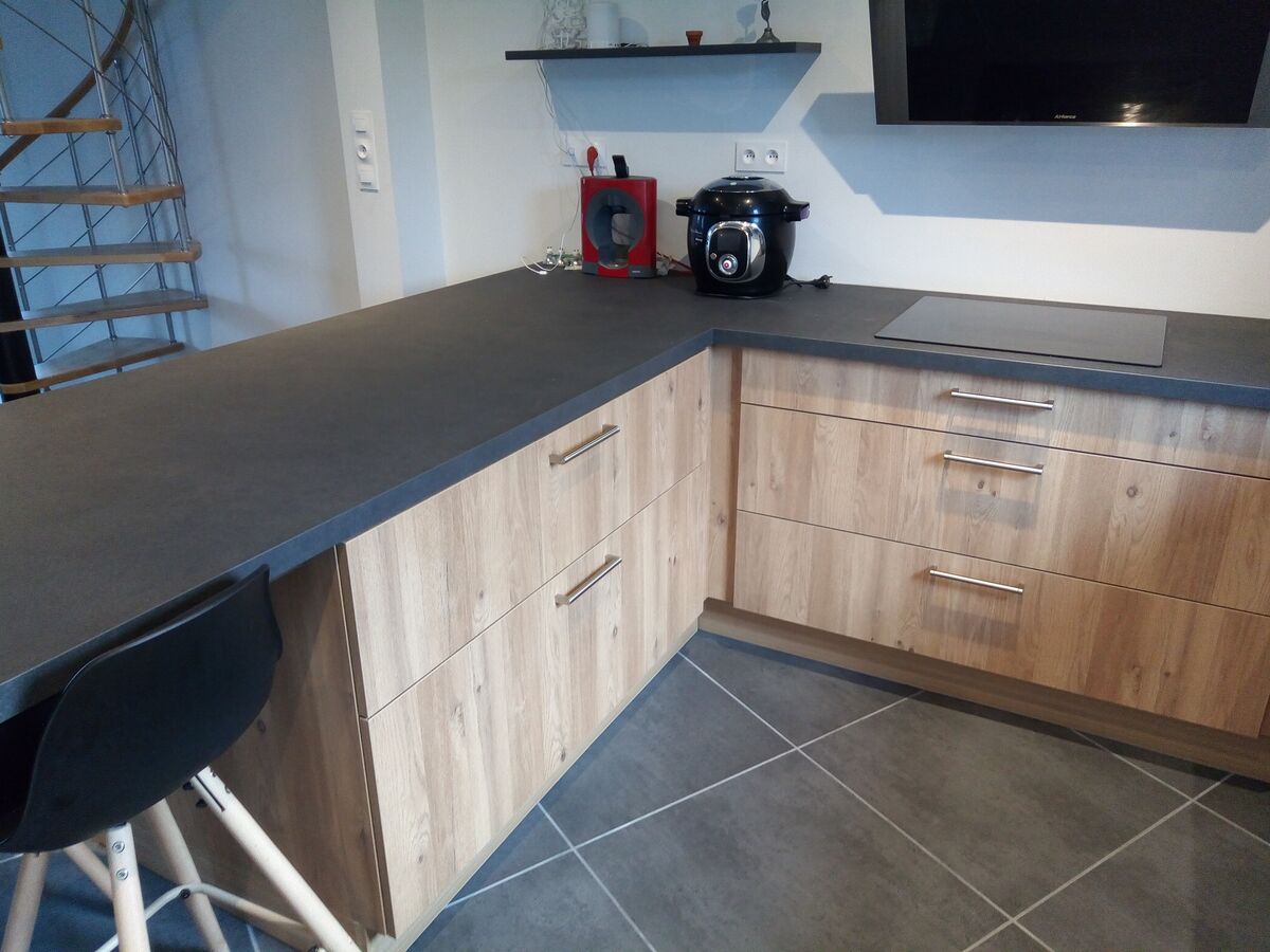 Rénovation cuisine équipée sur mesure Trend Chêne Honey & Ombre Soft