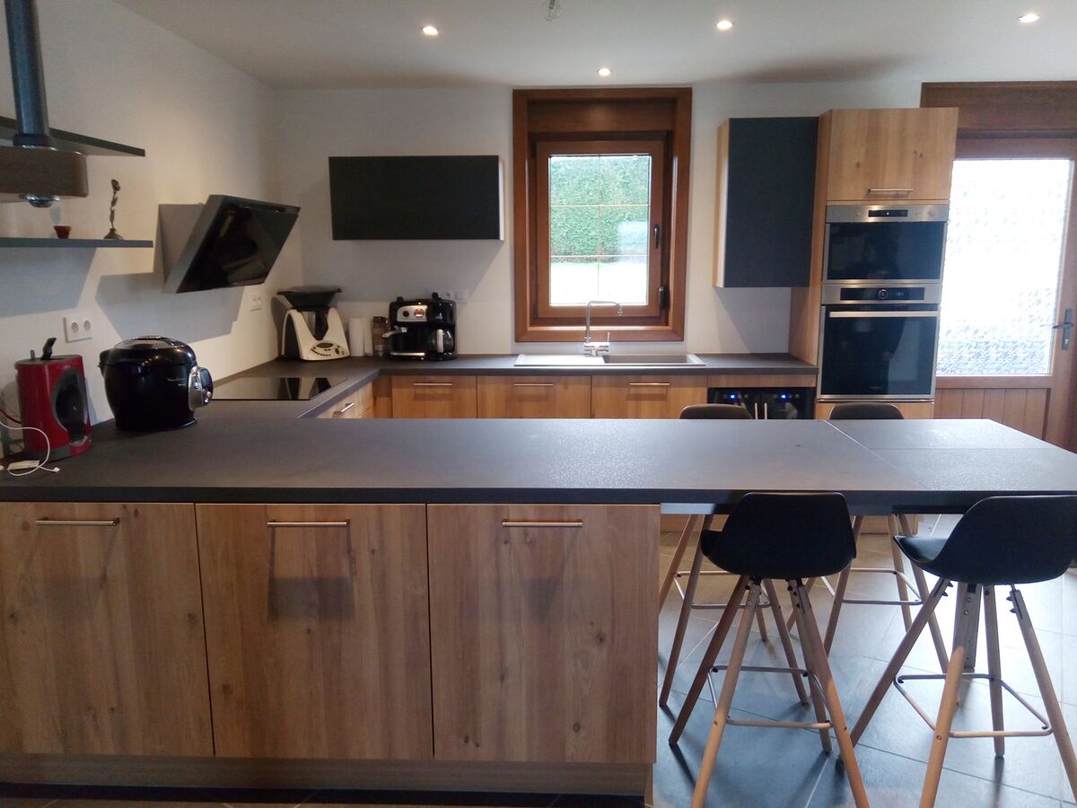 Cuisine avant-après sur mesure Trend Chêne Honey & Ombre Soft