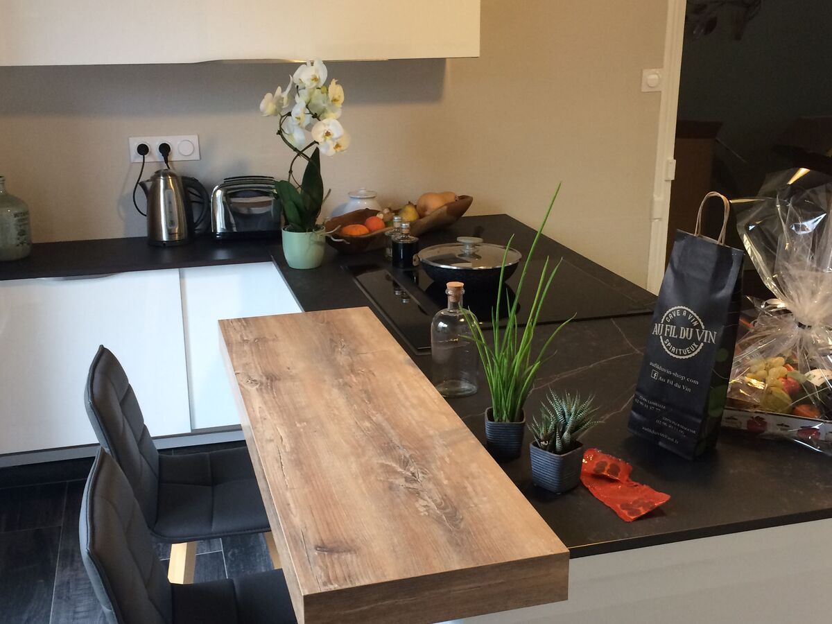 Cuisine avant-après sur mesure Light Blanc Brillant