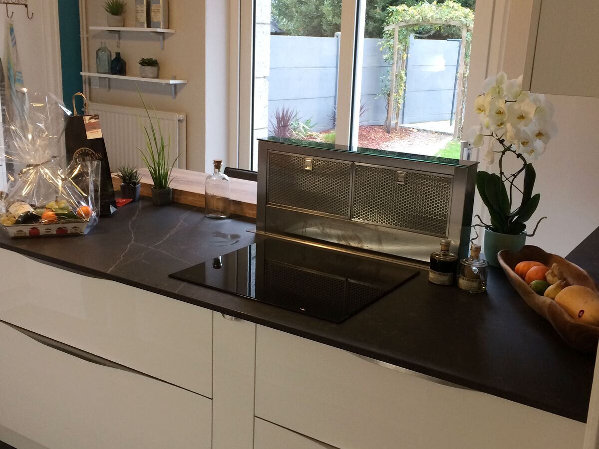 Cuisine avant-après sur mesure Light Blanc Brillant