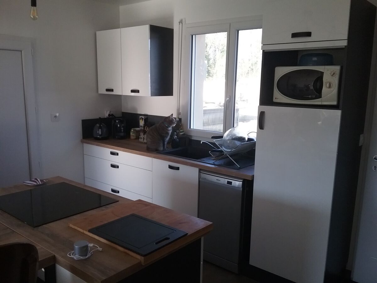 Cuisine avant-après sur mesure Light Blanc Brillant