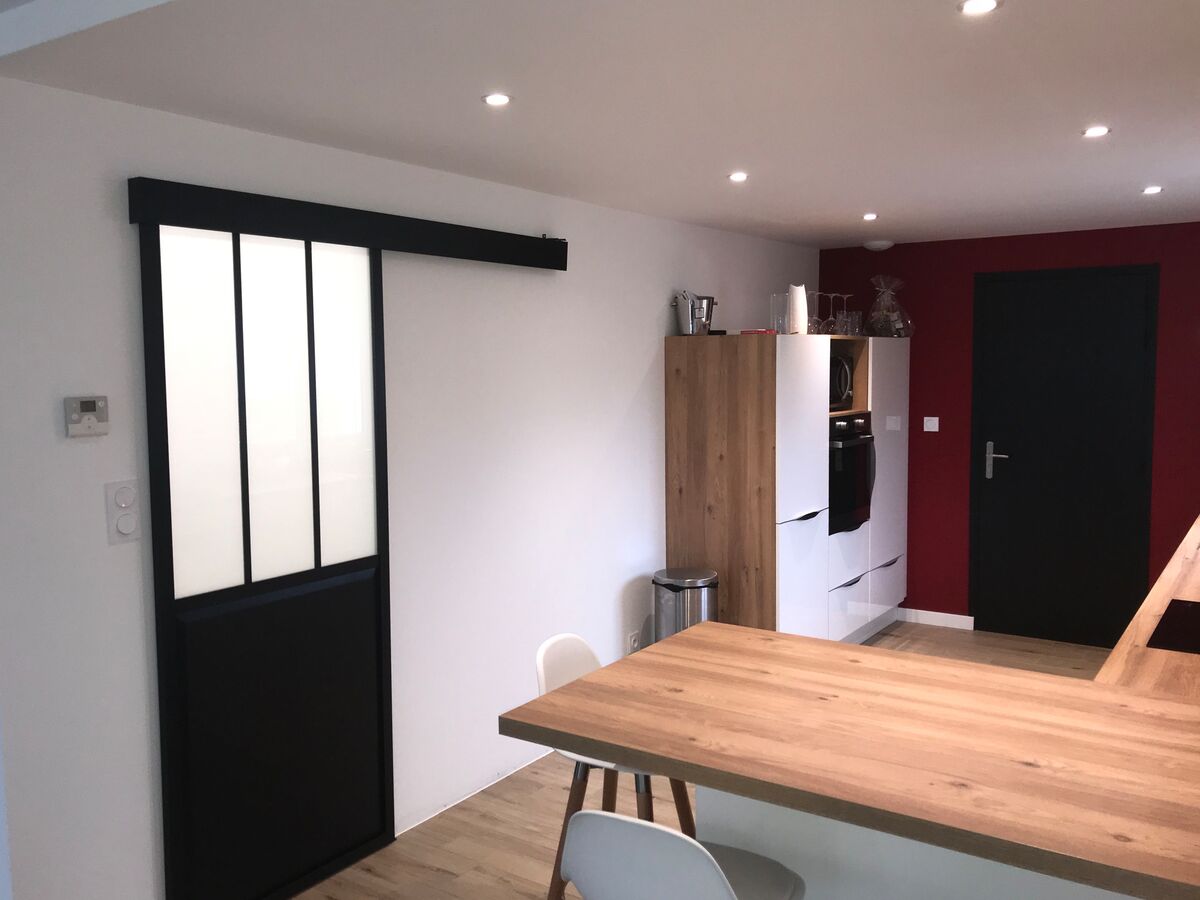 Cuisine avant-après sur mesure Light Blanc Brillant