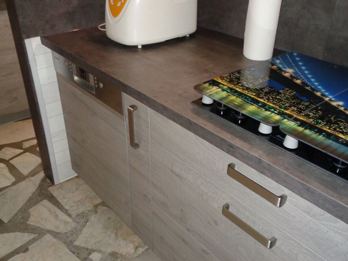 Cuisine équipée sur mesure Label Chêne Sable Synchrone