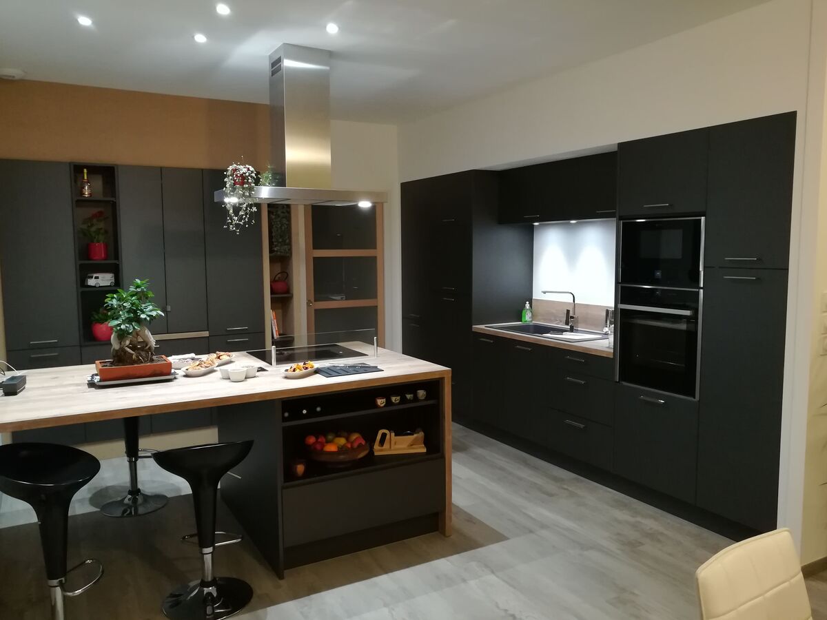 Cuisine avant-après sur mesure Label Métal Brossé