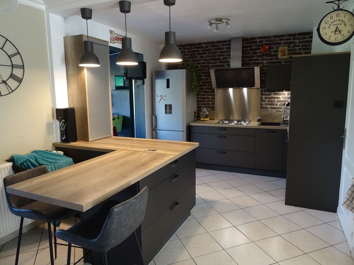 Rénovation cuisine équipée sur mesure Label Métal Brossé