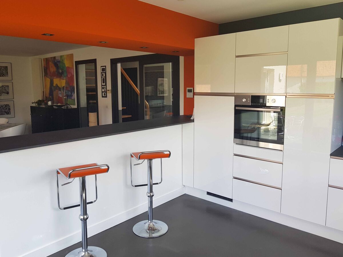 Cuisine avant-après sur mesure Light Blanc brillant