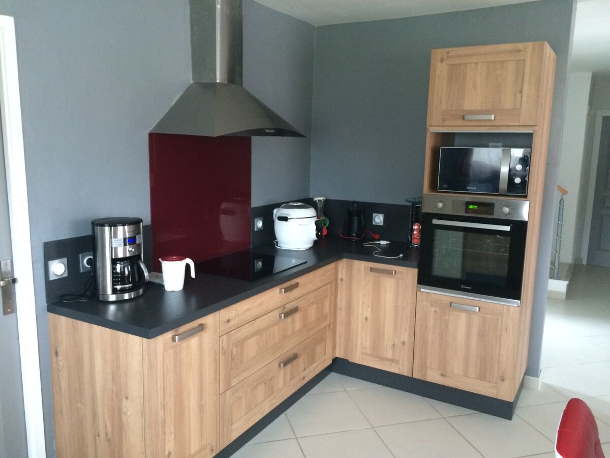 Cuisine avant-après sur mesure Trend Cube Chêne Honey