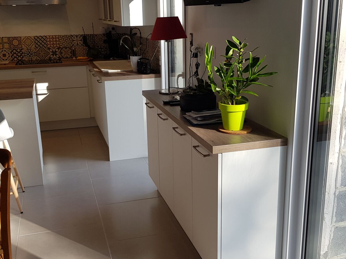 Cuisine avant-après sur mesure Trend Blanc Mat