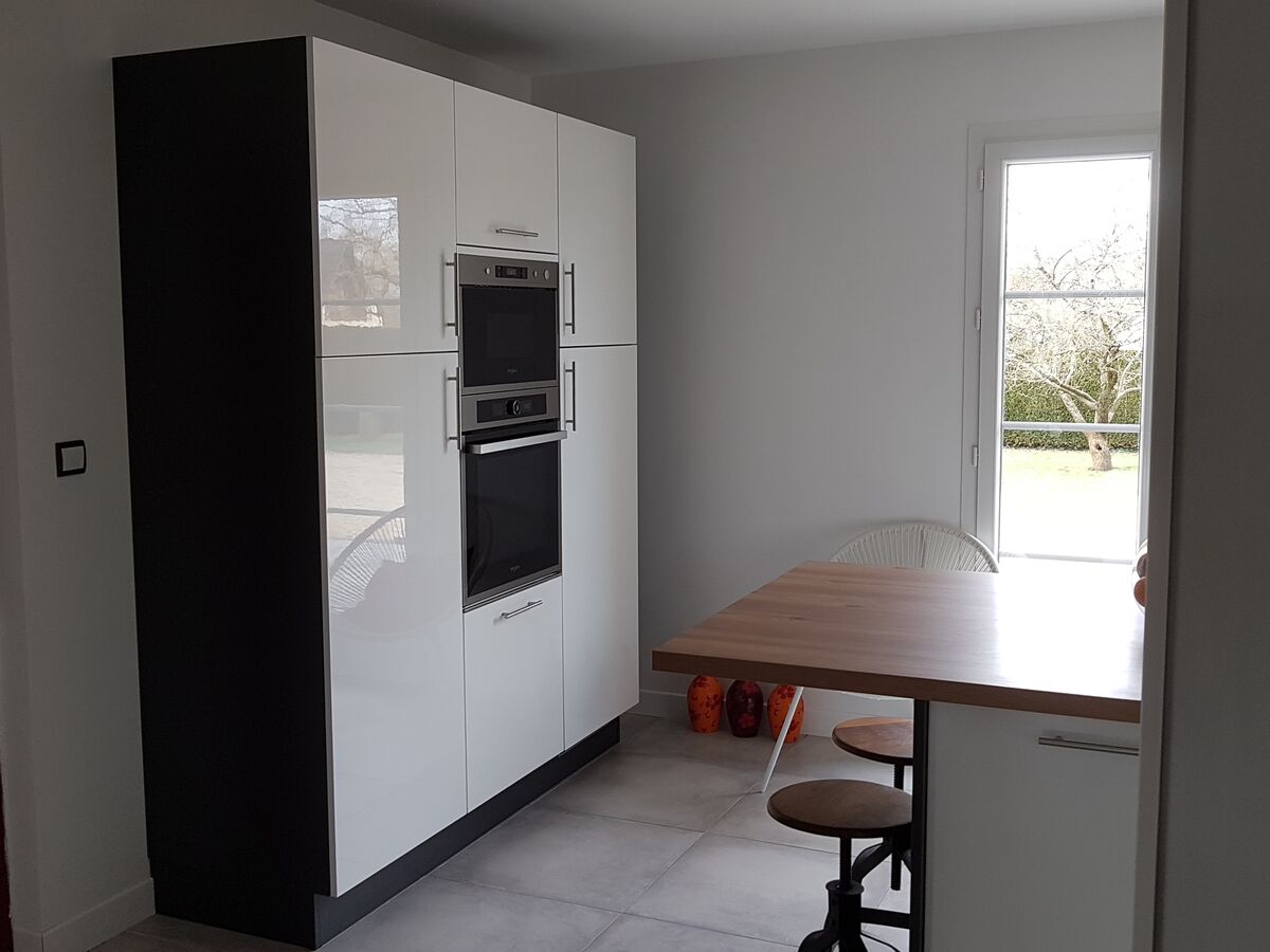 Cuisine avant-après sur mesure Light Blanc Brillant