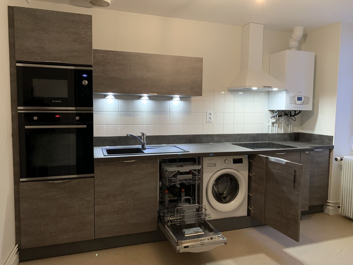 Cuisine avant-après sur mesure TREND Béton Tissé