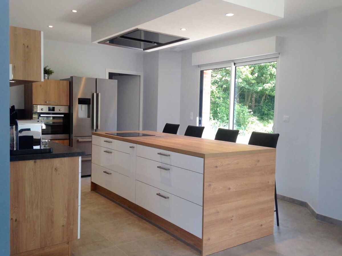 Cuisine équipée sur mesure Light Blanc brillant