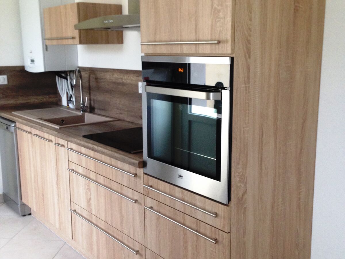 Rénovation cuisine sur mesure Trend + Chêne timber