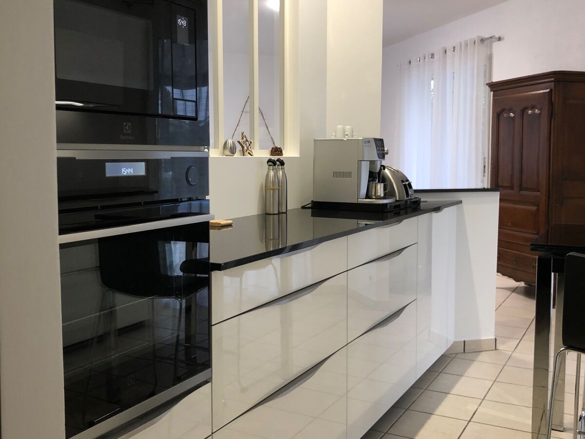 Cuisine avant-après sur mesure Light Blanc Brillant