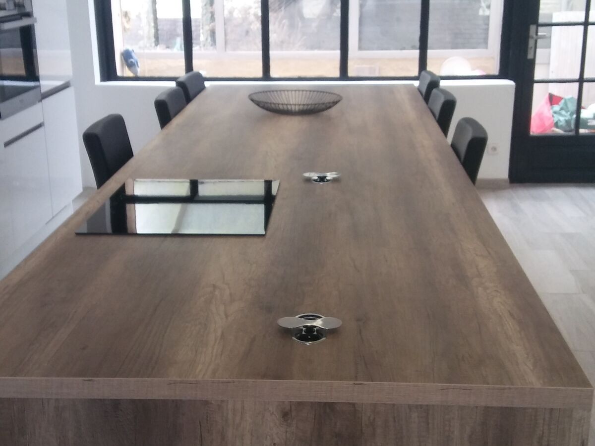 Cuisine avant-après sur mesure Light Blanc brillant