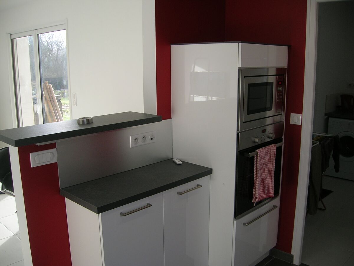 Cuisine avant-après sur mesure Light Blanc brillant