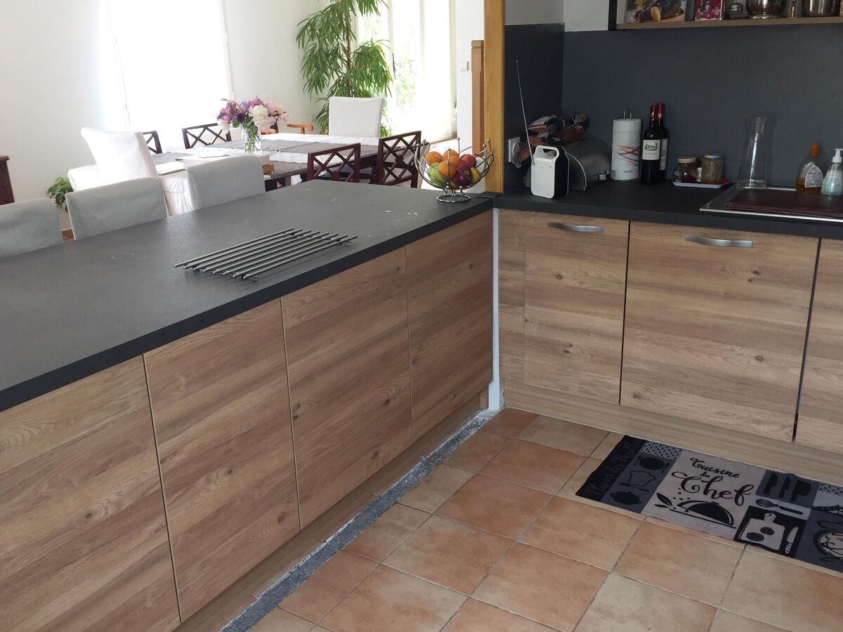 Cuisine avant-après sur mesure Trend Chêne Honey