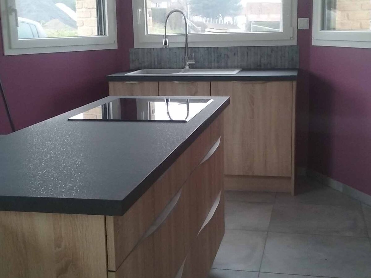 Rénovation cuisine sur mesure Trend + Chêne timber