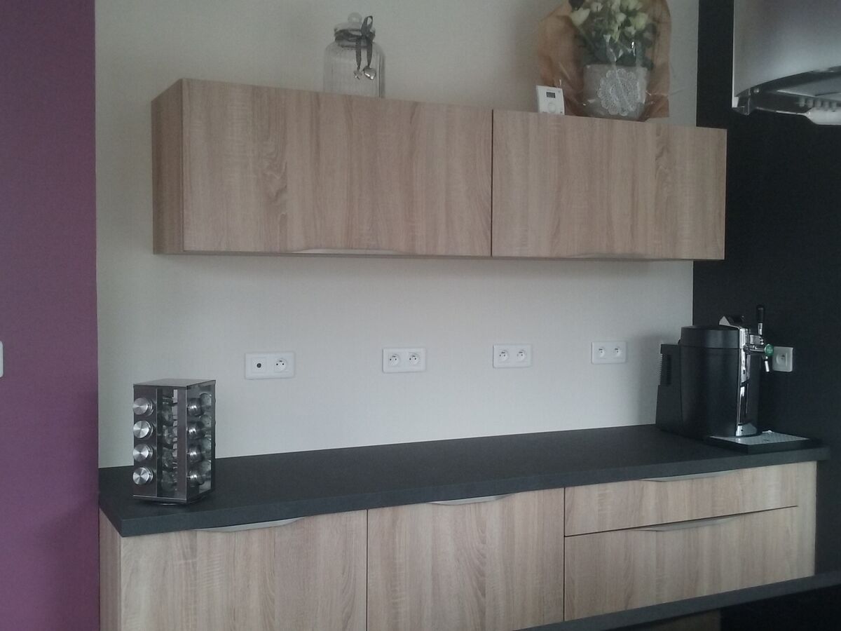 Cuisine avant-après sur mesure Trend + Chêne timber