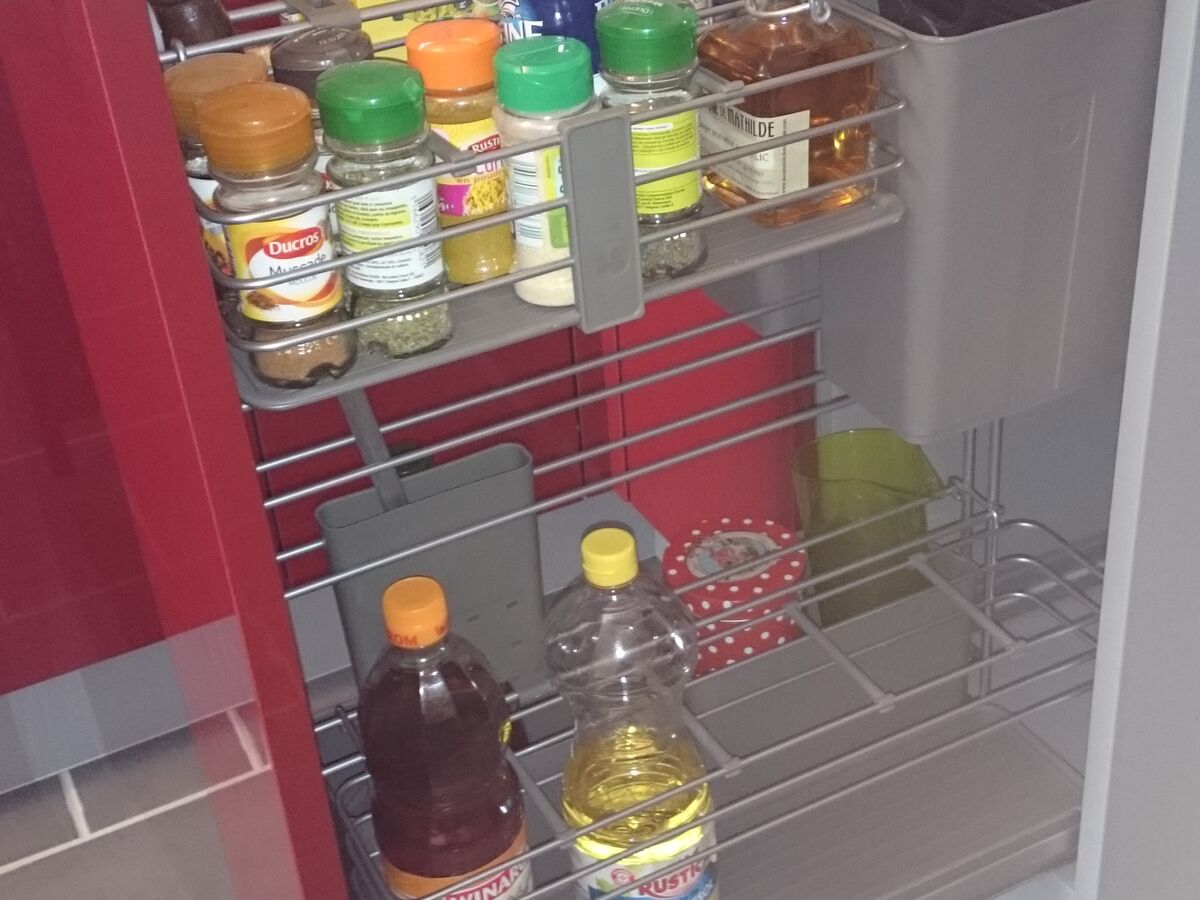 Cuisine avant-après sur mesure Light + Rouge Majestic Brillant