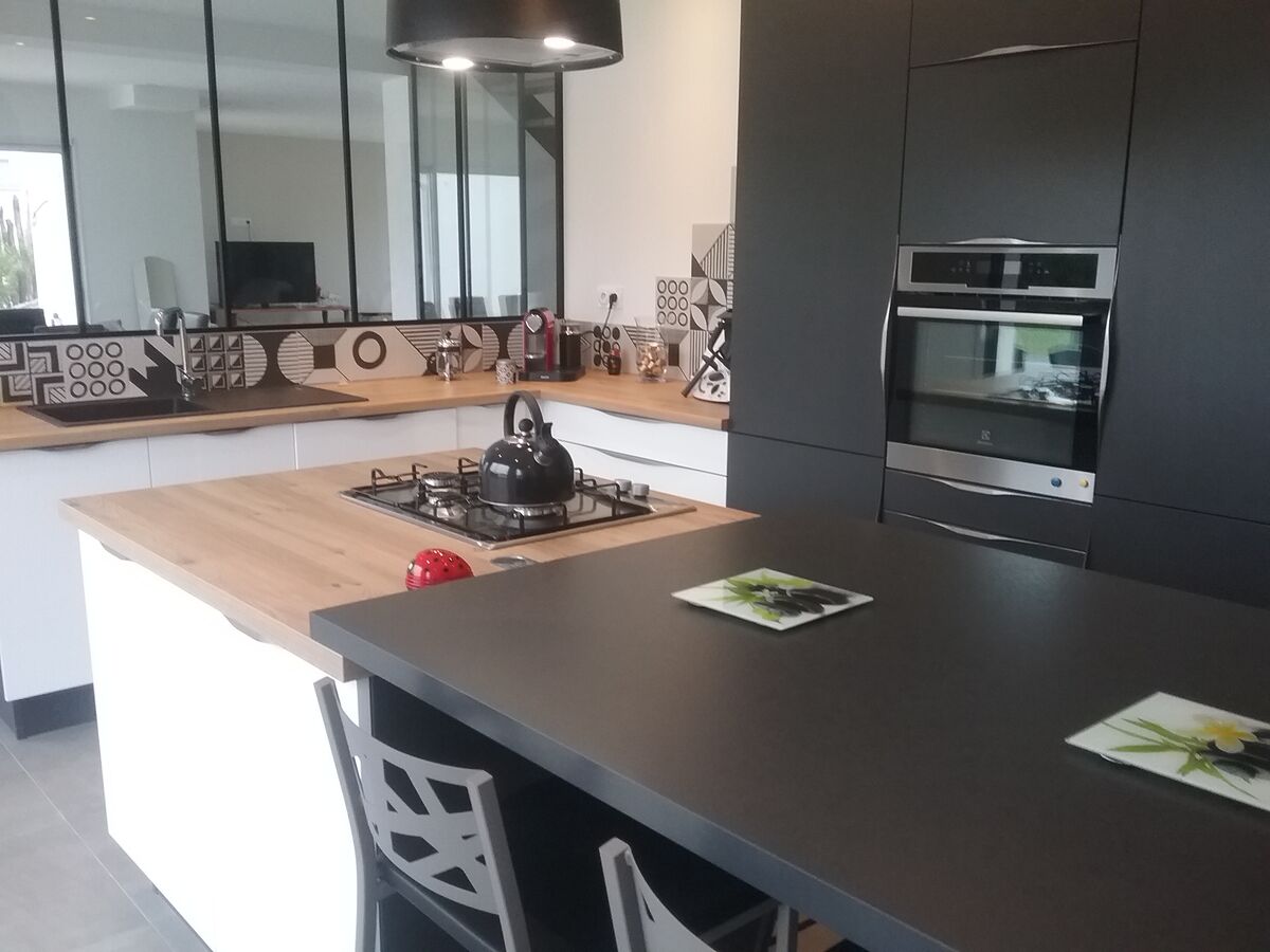 Cuisine avant-après sur mesure Light Blanc Brillant et Trend Ombre Soft