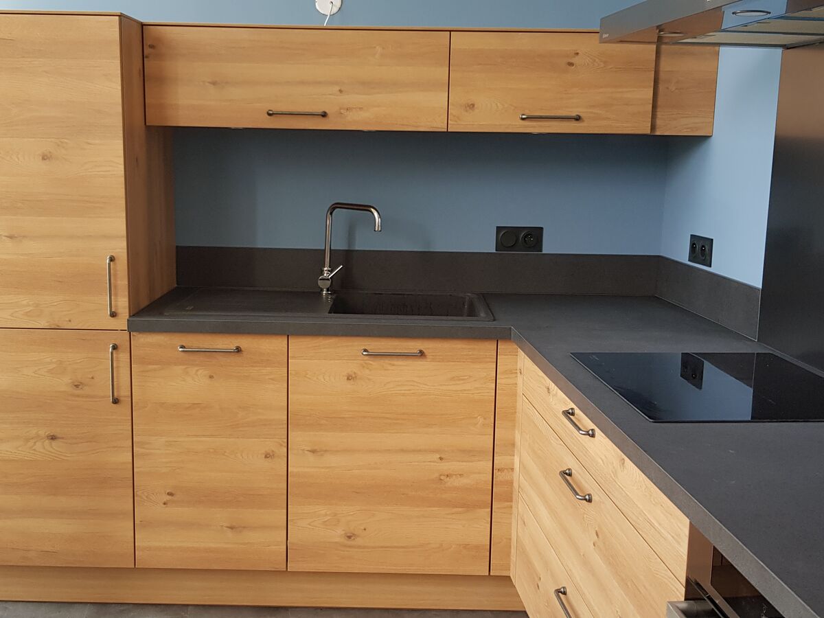 Rénovation cuisine équipée sur mesure Trend Chêne Honey