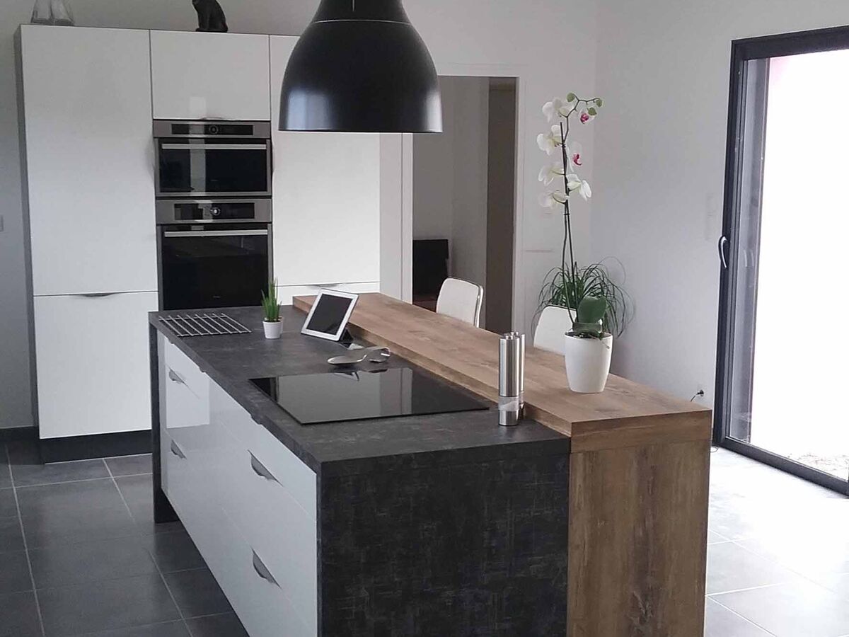 Cuisine avant-après sur mesure Light Blanc brillant