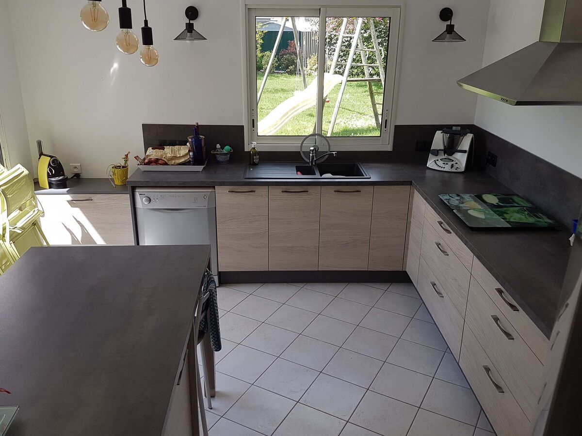 Cuisine avant-après sur mesure Trend Soft Oak