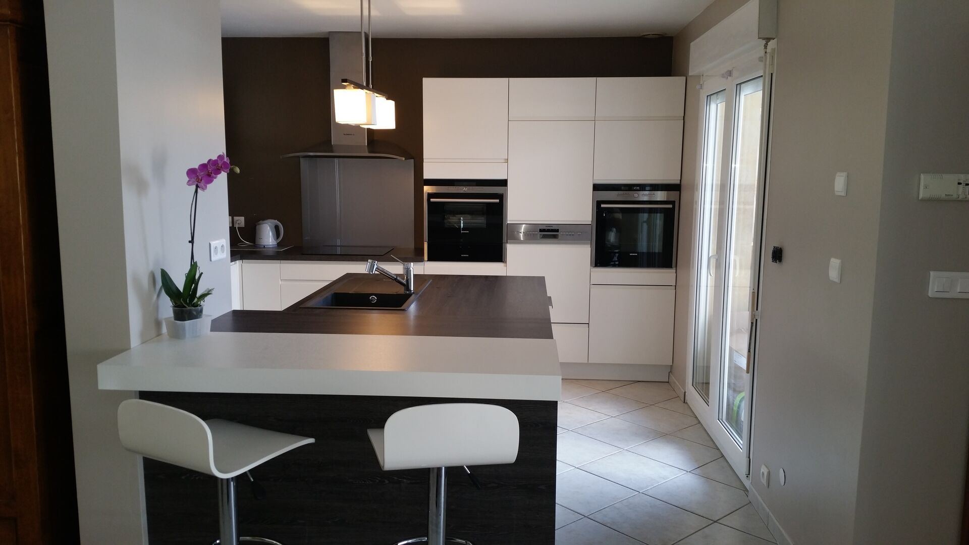 Cuisine équipée sur mesure Light Blanc brillant