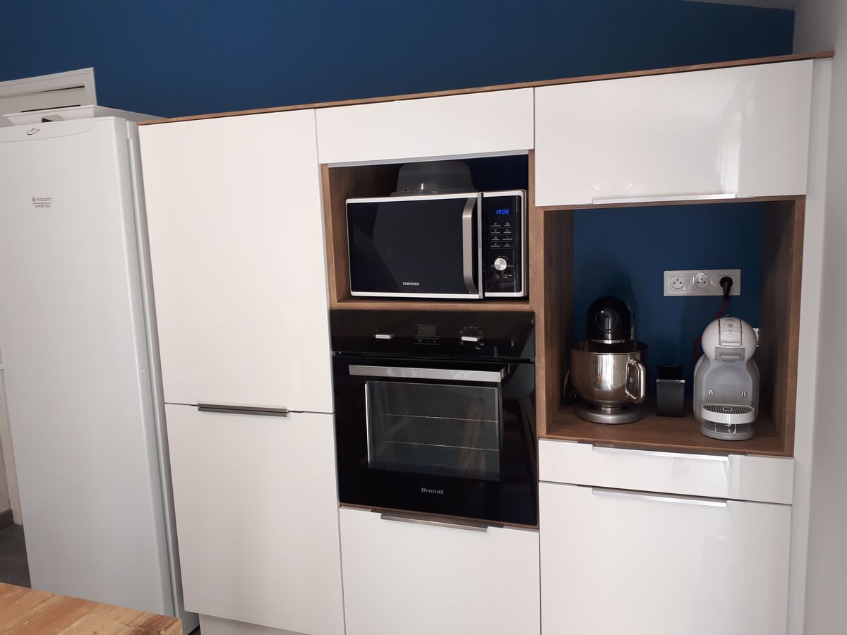 Rénovation cuisine équipée sur mesure Light Blanc Brillant