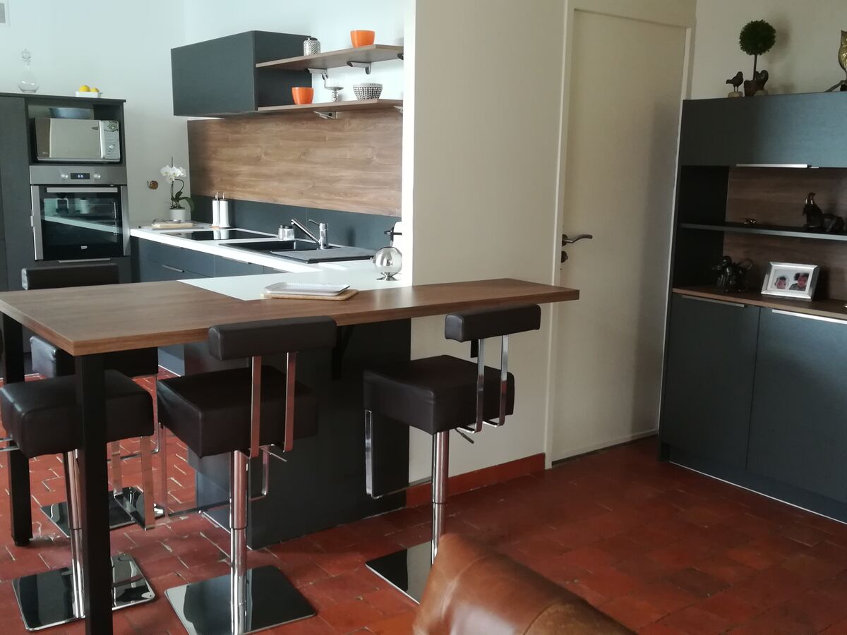 Rénovation cuisine équipée sur mesure Label Métal Brossé