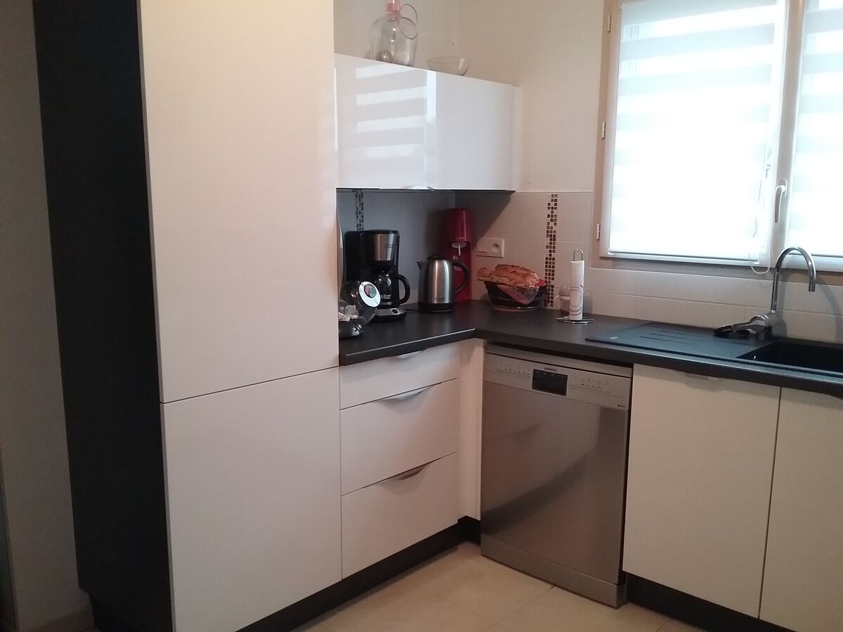 Cuisine avant-après sur mesure Light Blanc Brillant